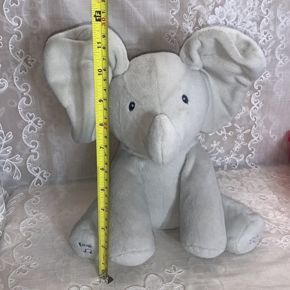 12" Baby Gund Animated singing moving elephant Flappy sewn eyes - Picture 3 of 12